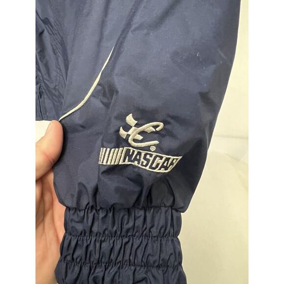 Jimmie Johnson Windbreaker Jacket Medium Blue NASCAR Racing Lowe’s 48 - Picture 3 of 10